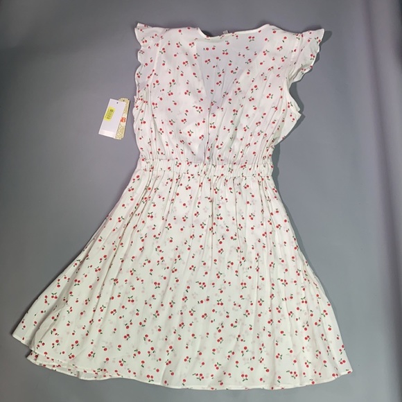 NWT GB Cherry Print #736 Twist Front Dress - Picture 7 of 8